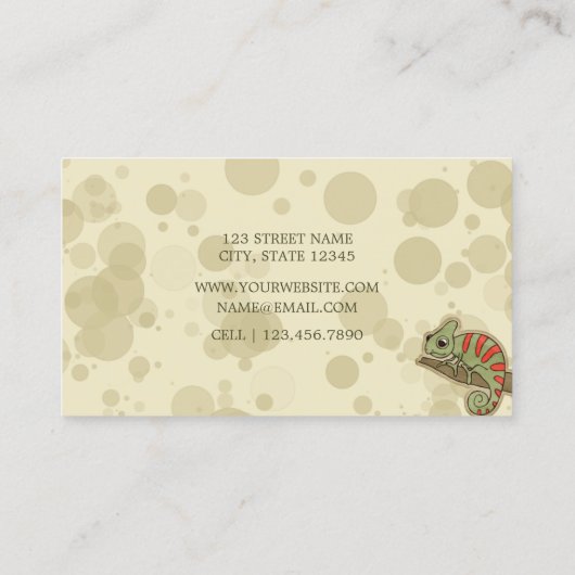 Chameleon - Carte de visite (Dos)