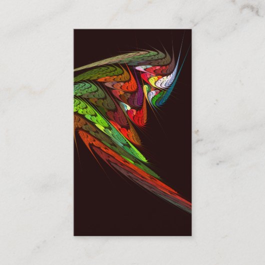 Chameleon Carte de visite d'art Abstrait (Devant)
