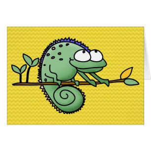 Chameleon Cartoon Lizard Cute
