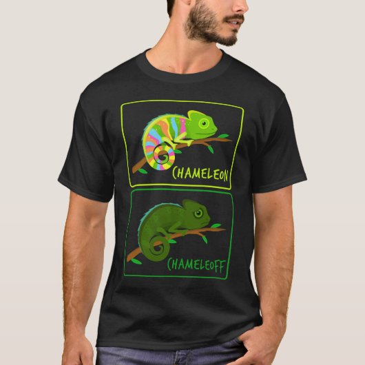 Chameleon Chameleoff Lizard Reptiles T-shirt (Voorkant)