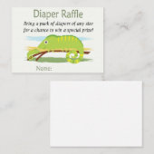 Chameleon Diaper Raffle Tickets (Voorkant / Achterkant)