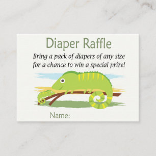 Chameleon Diaper Raffle Tickets