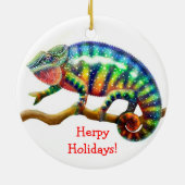 Chameleon Holiday Ornament (Achterkant)