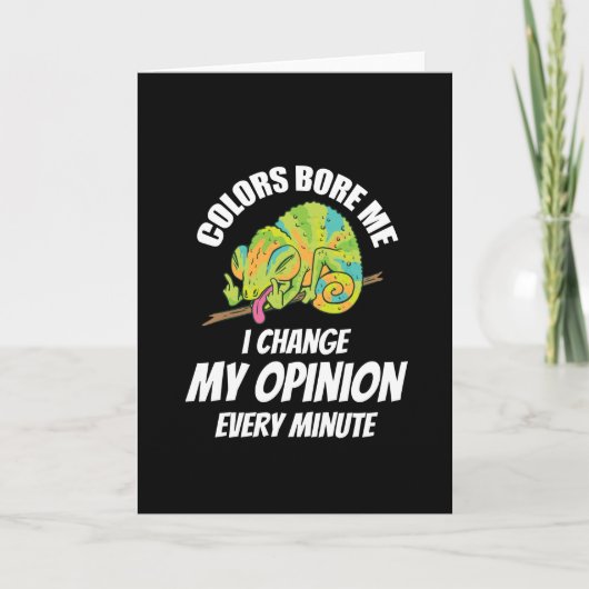 Chameleon - ik verander vaak mijn mening kaart (Voorkant)