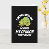 Chameleon - ik verander vaak mijn mening kaart (Gele Bloem)