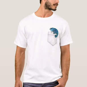 Chameleon in je zakje t-shirt
