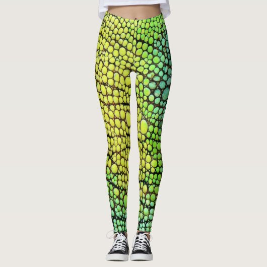 Chameleon Jaune Peau Verte Leggings & Pantalons de (Devant)