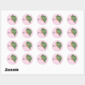 Chameleon Jazz Saxophone Classic Round Sticker (Vel)