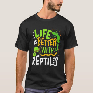 Chameleon Lizard Iguana Reptiles Terrarium T-shirt