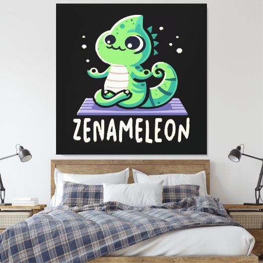 Chameleon Lover Canvas Afdruk (Insitu (Slaapkamer))
