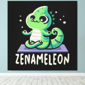 Chameleon Lover Canvas Afdruk (Insitu (Houten vloer))