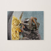 Chameleon Manger Spaghetti Jigsaw Puzzle (Horizontal)