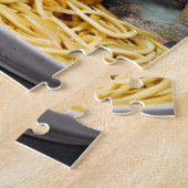 Chameleon Manger Spaghetti Jigsaw Puzzle (Côté)