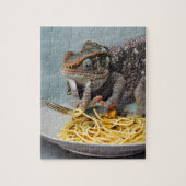 Chameleon Manger Spaghetti Jigsaw Puzzle (Vertical)