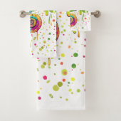 Chameleon Paint Vlekken Waterverf Style Bad Handdoek (Insitu)