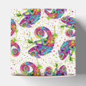 Chameleon Paint Vlekken Waterverf Style Bedankdoosjes (Bovenkant)