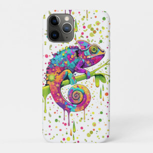 Chameleon Paint Vlekken Waterverf Style iPhone 11 Pro Hoesje