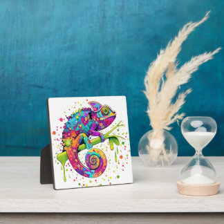 Chameleon Paint Vlekken Waterverf Style Fotoplaat