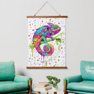 Chameleon Paint Vlekken Waterverf Style Hangend Wandkleed