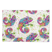 Chameleon Paint Vlekken Waterverf Style Kussensloop (Achterkant-Links)