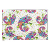 Chameleon Paint Vlekken Waterverf Style Kussensloop (Voorkant-Rechts)