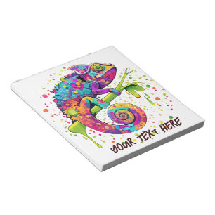 Chameleon Paint Vlekken Waterverf Style Notitieblok