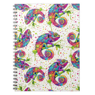 Chameleon Paint Vlekken Waterverf Style Notitieboek