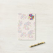 Chameleon Paint Vlekken Waterverf Style Post-it® Notes (Op bureau)