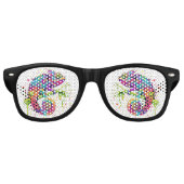 Chameleon Paint Vlekken Waterverf Style Retro Zonnebril (Voorkant)