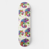 Chameleon Paint Vlekken Waterverf Style Skateboard (Voorkant)