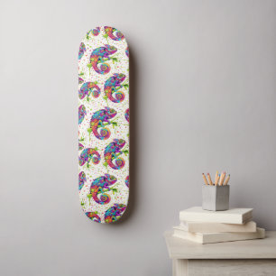 Chameleon Paint Vlekken Waterverf Style Skateboard