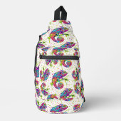 Chameleon Paint Vlekken Waterverf Style Sling Bag (Voorkant)