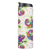 Chameleon Paint Vlekken Waterverf Style Thermosbeker (Geroteerd rechts)