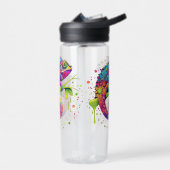 Chameleon Paint Vlekken Waterverf Style Waterfles (Links)
