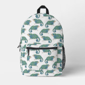 Chameleon Pattern Bedrukte Rugzak (Voorkant)