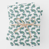 Chameleon Pattern Inpakpapier Vel (In situ)