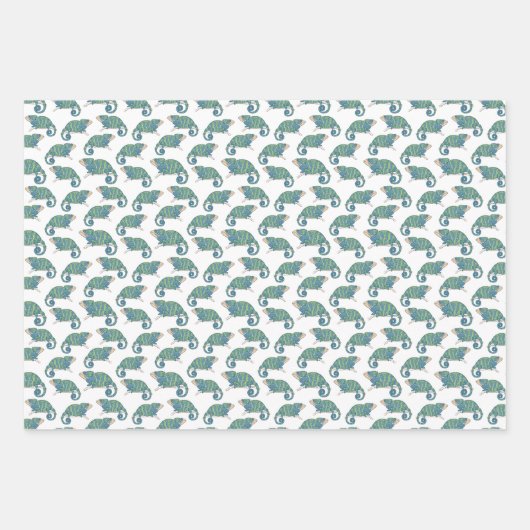 Chameleon Pattern Inpakpapier Vel (Voorkant)