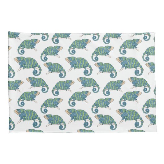 Chameleon Pattern Kussensloop (Achterkant-Rechts)