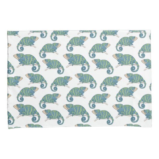 Chameleon Pattern Kussensloop (Voorkant-Rechts)