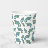 Chameleon Pattern Papieren Bekers (Rechts)