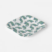 Chameleon Pattern Papieren Bordje (Gebogen)