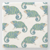 Chameleon Pattern Stenen Onderzetter (Voorkant)