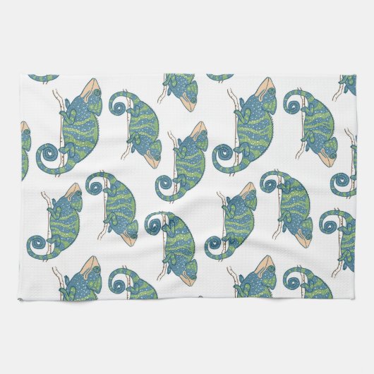 Chameleon Pattern Theedoek (Horizontaal)