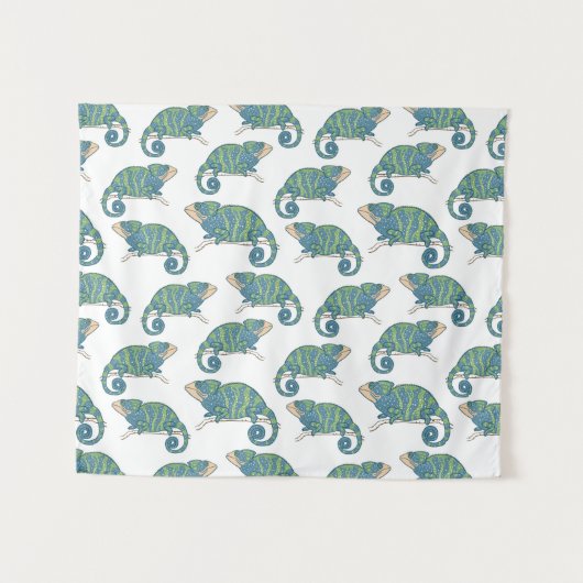 Chameleon Pattern Wandkleed (Voorkant (horizontaal))