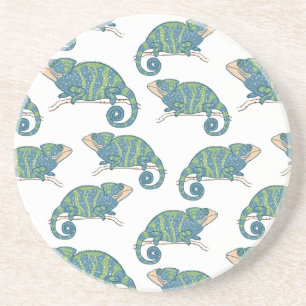 Chameleon Pattern Zandsteen Onderzetter