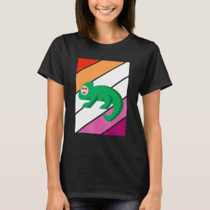Chameleon Pride Lesbische Vlag Lgbtq Trots Ally Pr T-shirt