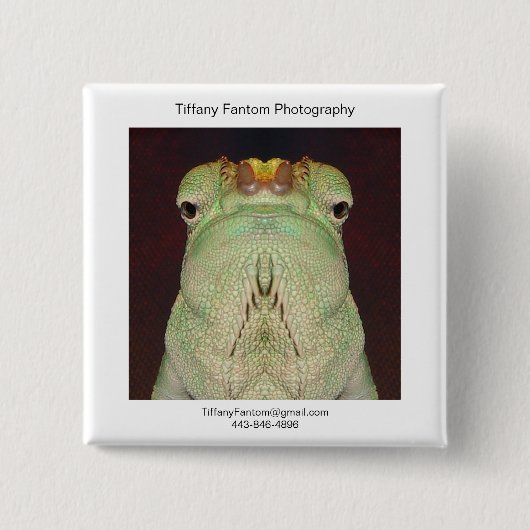 Chameleon Promo Piece Vierkante Button 5,1 Cm (Voorkant)