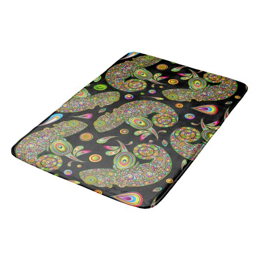 Chameleon Psychedelic Fantasy Badmat (Gekanteld)