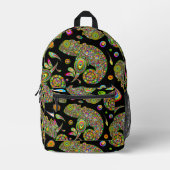 Chameleon Psychedelic Fantasy Bedrukte Rugzak (Voorkant)