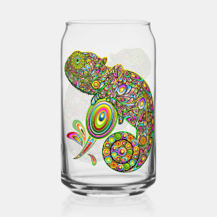 Chameleon Psychedelic Fantasy Blikvorm Glas